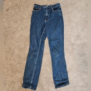 Abercrombie & Fitch The 90s Slim Straight Ultr High Rise Jeans